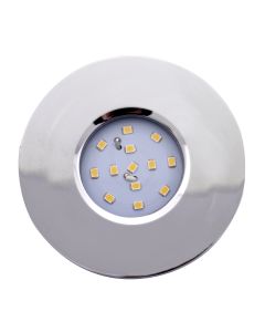 Wanstead under cabinet Plastic Downlight with Satin Silver Bezel