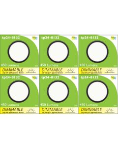 8132 Frosted Round G40 LED Dimmable 3000K (Warm White) *6 Pack Bundle*