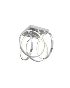 10154 Hudson 4 Arm Flush Square Plate with Small Circle Lamps