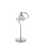 Arsenal Table Lamp in Chrome with Glass shade