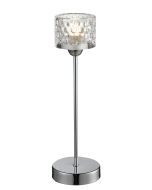 Finsbury Table Lamp in Chrome with Round Glass Shade