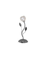 Covent Garden Table Lamp in Chrome with Glass Shade