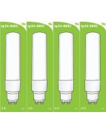 8602 Tube Lamp LED L1/GU10 3.5w Frosted (2898 & 2317 Replacement) * 4 Pack Bundle*