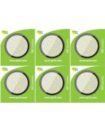 8620 3.5W G40 SMD LED Clear Round Lamp (5410/5412 Replacement) *6 Pack Bundle*