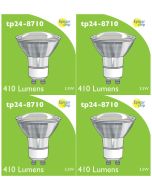 8710 LED 3.5W Clear Spot L1/GU10 Cap (2882 & 2880 Replacement) *4 Pack Bundle*