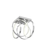 10154 Hudson 4 Arm Flush Square Plate with Small Circle Lamps